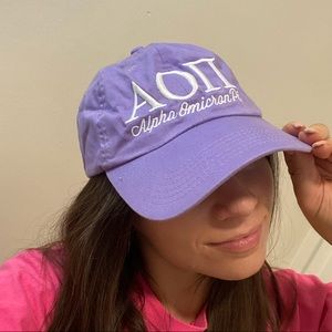 Alpha Omicron Pi (AOII, AOPi) sorority hat